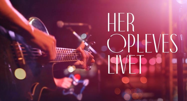 Her opleves livet - eksempel på ny grafik- og font.